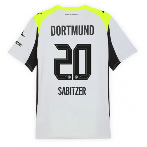Billige Fotballdrakt Borussia Dortmund Marcel Sabitzer #20 Replika Bortedrakt 2025-26 Kortermet Billige Fotballdrakt Borussia Dortmund Marcel Sabitzer #20 Replika Bortedrakt 2025-26 Kortermet